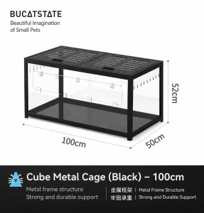 3.0 Bucatstate Hamster Cage 100cm / 120cm Stackable Design Come With Wheels