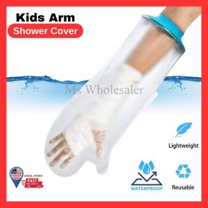 LOCAL STOCK Cast Bandage Waterproof Shower Cover for Kids Children Arm Watertight Soft Comfortable Seal to Keep Wound Dry Bath Protector Broken Hand Wrist FingerElbow Reusable
