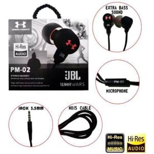 Headset Handsfree PM-02 Superbass Original Packing Import