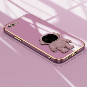 (Lokal Ready)Hontinga Softcase Case Casing hp OPPO A2 5G A5 A5S A52 A5(2020) A53(2020) A54 A54S A55 A60 Casing Dengan Astronaut Bracket Lembut silikon kesing Case hp Anti Gores Air Karet untuk Anak Perempuan softcase