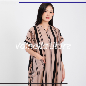 Valhalla - Luna Dress Warna Hitam Jumbo Busui Rayon Premium Terbaru