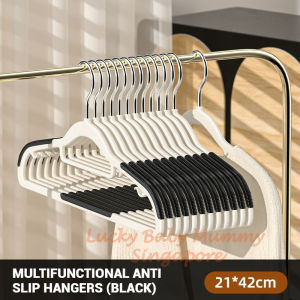 Multifunctional Anti Slip Hangers Thickened Non-Slip Clothes Plastic Hangers Households/ Rainbow Culture