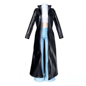 MIRELAE 1Set Supermodel Style Long Jacket Set Fashion 2 Styles Casual Vest Jeans Pants Long Suit High Quality Dolls Doll Clothes for 11.5 inch 30cm Doll/for 1/6 Dolls Accessories