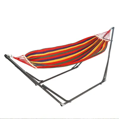 Y4Y Foldable 2 in 1 Hammock and Swinging Chair Height Adjustable Non-Slip Pad Design for Outdoor