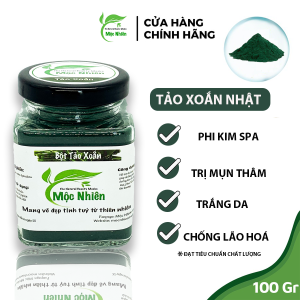 [LOẠI I] Bột Tảo Xoắn Nhật Bản Spirulina 100% Nguyên Chất-Giảm mụn sáng da trẻ hoá làn da
