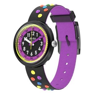 Flik Flak Astro Disco (FPNP191) Black RECYCLED PET Kids Watch