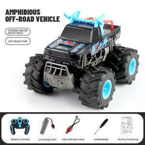 Jjrc Xe hơi điều khiển từ xa 2.4G 4WD Nước & Land Đổ Bộ Leo Núi Xe điều khiển từ xa Off-Road Xe điều khiển từ xa Đồ Chơi Quà Tặng Cho Trẻ Em Bé Trai