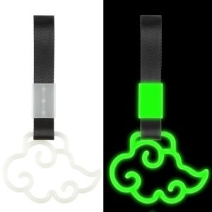 QIXING Handle Charm Rear Bumper Warning Ring Tow Strap JDM JDM Tsurikawa Ring Auto Accessories Broken Heart Car Handrail Belt Car Interior Decoration