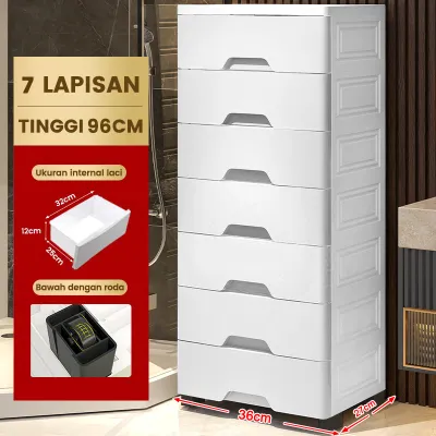Sakula Lemari Plastik 3/4/5 Susun Dengan Kunci
