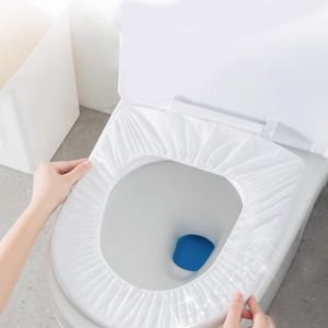 BỌC VỆ SINH BỒN CẦU DÙNG 1 LẦN COMBO 20 CÁI | MIẾNG LÓT TOILET VẢI KHÔNG DỆT GÓI RIÊNG