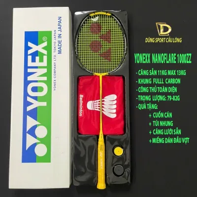 Vợt Cầu Lông Yonex Nanoflare 1000Z Bản 1/1 Full Hộp Kèm Cuốn Cán Túi Đựng Vợt Túi Đựng (Sẵn 105kg - Max 13kg)