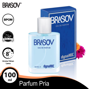BRASOV Eau De Parfum 100 ML dynaMIC Blue Perfume Fragrance Original Halal XX-CT Biru