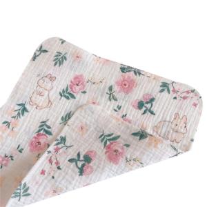 Baby Washcloth with 4-layer Baby Towel Reusable Baby Cotton Square Face Shower Bath Towel Soft Baby Wiping Bathing Feed