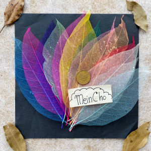 (3 lembar) Autumn Leaf Daun Musim Gugur Daun Kering Dollar Flower Properti Foto Dekorasi Rustik