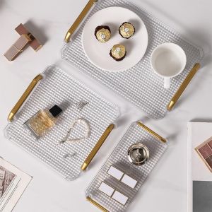 Anabelle Baki Hantaran Nampan Saji Transparant Mewah Kristal Tray Aestetik Dekorasi