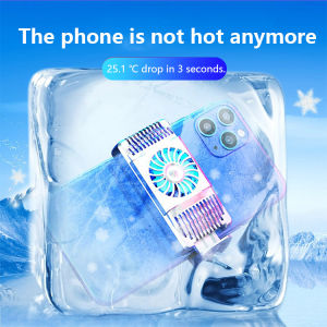 Zeallion Universal Phone Cooler Mobile Phone Gaming Radiator Portable Cooling Fan Holder For iPhone Sansung Huawei Vivo Oppo Xiaomi