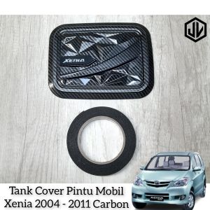 Tank Cover Tutup Bensin Mobil Xenia Lama 2004 - 2011 Carbon Diamond