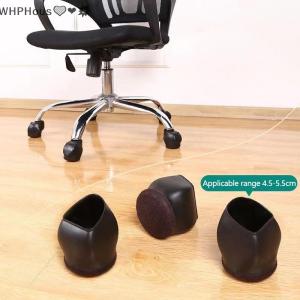 WP💓💛💖 Rubber Bed Office Chair Wheel Stopper Furniture Legs Caster Cups Chair Feet Floor Protectors Felt Pads Bottom Prevents Scratches