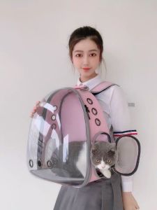 Balo phi hành gia cho chó mèo trong suốt nhiều màu cao cấp