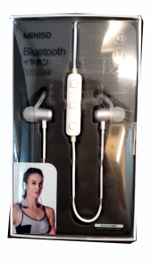 MINISO Metal Running Sport Bluetooth in-Ear Headphones with Mic and Volume Control ชุดหูฟัง บลูทูธ หูฟัง หูฟังไร้สาย สำหรับการวิ่งออกกำลังกาย ลดเสียงรบกวนได้ดี