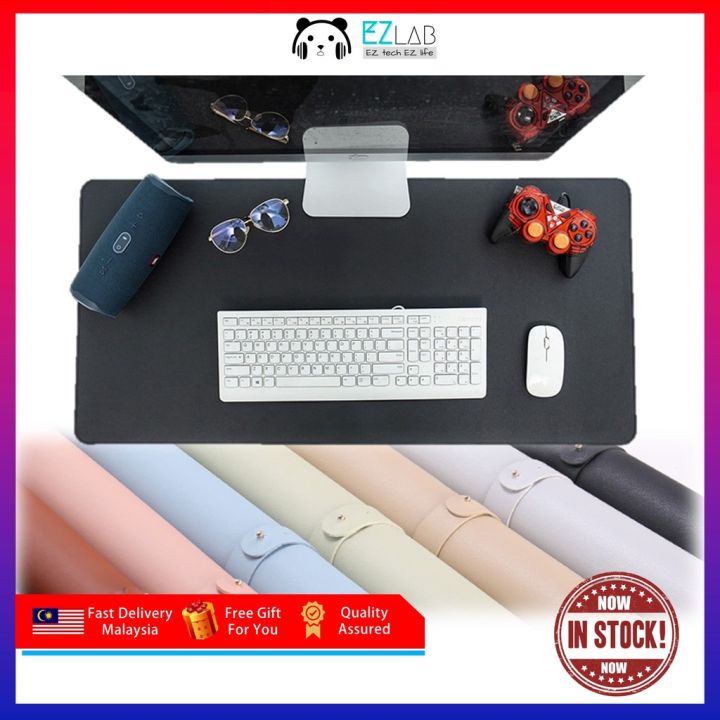 Large Portable Mousepad Keyboard Desk Pad Smooth Mouse Pad Pu Leather