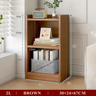 Rak Buku Bookcase Waterproof Moisture-Proof Bookshelf Storage Cabinet Multipurpose Rack Shelves Display Cabinet 书架