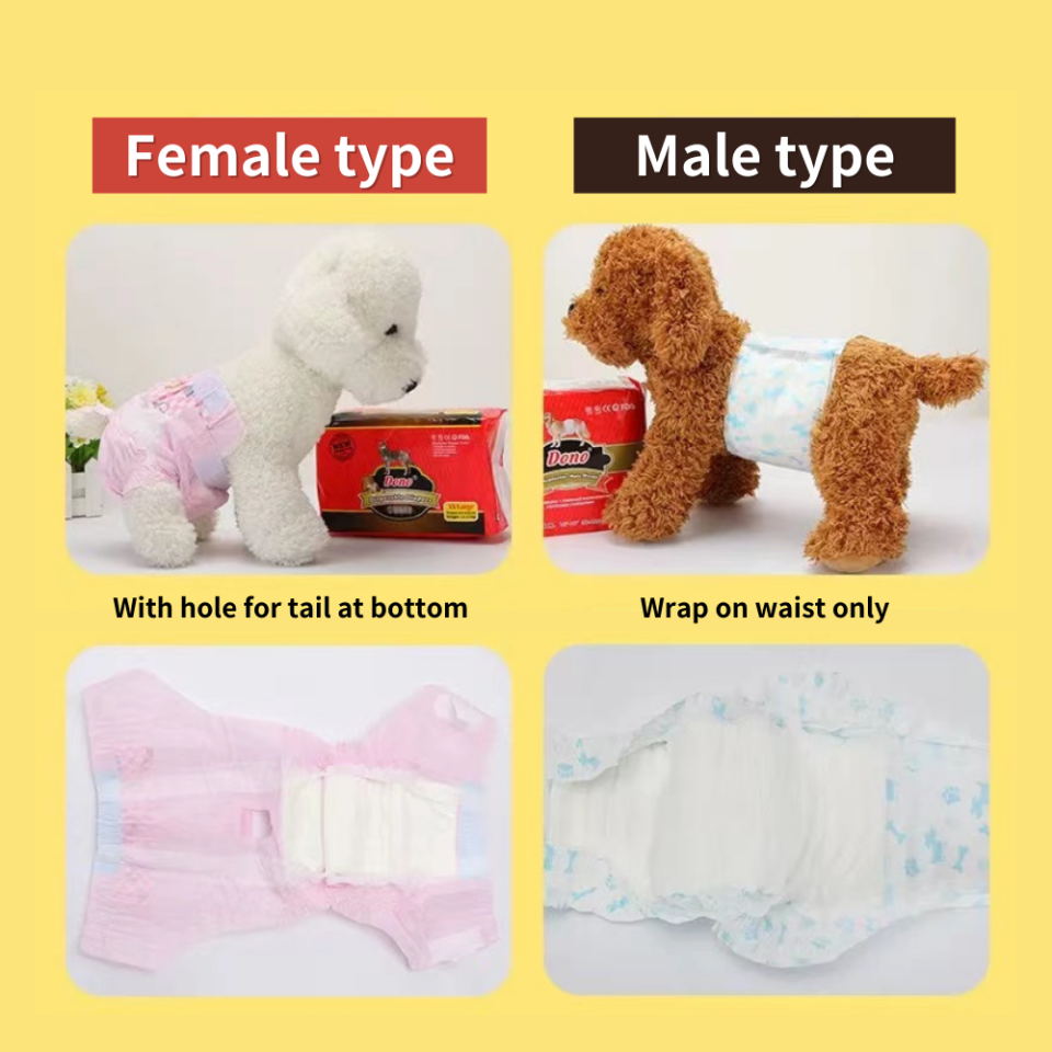 [Ready Stock] DONO Diaper Pet Diaper Dog Diaper Cat Diaper Manner Belt Male Outdoor Diaper Male Female Disposable Diapers Wrap Dog Cat Pee Kencing Pad Lampin Haiwan Peliharaan 宠物纸尿布 宠物尿裤 宠物生理裤 - Lazada