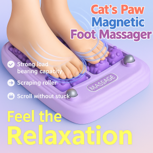 Foot Massager Relaxation Foot Care Precision Silky Smooth Rolling Foot Spa Four-row Rollers Travel