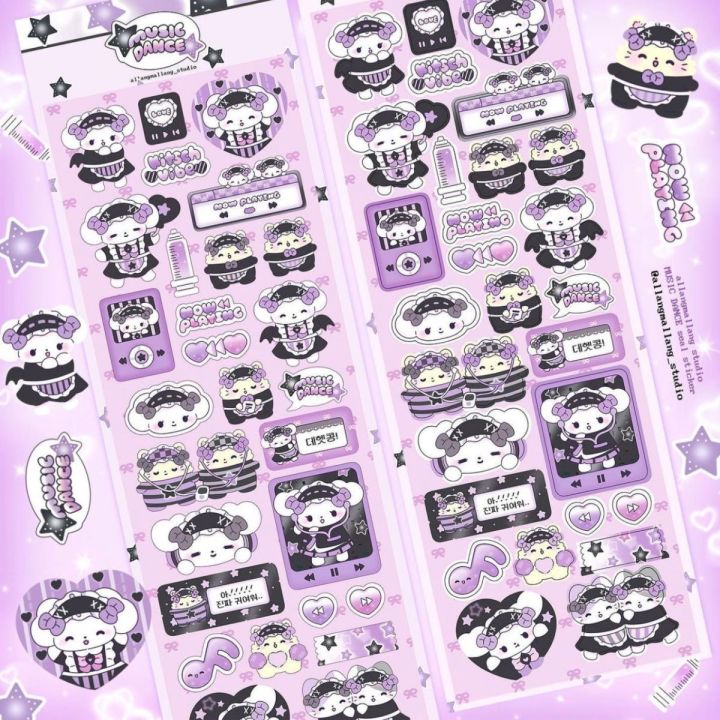 Hình dán tương tự của Hàn Quốc / Hình dán ba chiều hoạt hình dễ thương ...