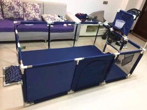 Multi-Sport Play Pen เบบี๋แอคทีฟโซน คอกกั้นเด็กมัลติสปอร์ต 2-in-1  มีแป้นบาส+โกลฟุตบอล