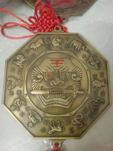 Gương Bát Quái Âm dương Thái cực Cầu lồi bằng đồng tốt