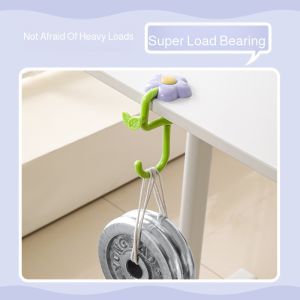 Hook Device Multifunction Small Flowers Hook Rack Decorative Adjustable Cute Suitable for School Families
