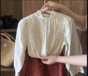 [1-9 Years] daidai (Ready Stock) Children Girl Mamianqun Hanfu Horse Face Skirt Hanfu Shirt Blouse 双面刺绣马面裙女童国潮中国风古装汉服春秋宝宝女孩唐装套装儿童童装