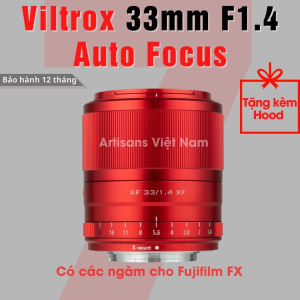 Ống kính Viltrox 33mm F1.4 Auto Focus Red Limited Edition (Màu Đỏ) - Lens góc rộng đa dụng lấy nét tự động cho Fujifilm