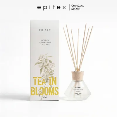 (10.10 Deals) Epitex Tea in Blooms Reed Diffuser 100ml - Tea-inspired Fragrance | Home Diffuser