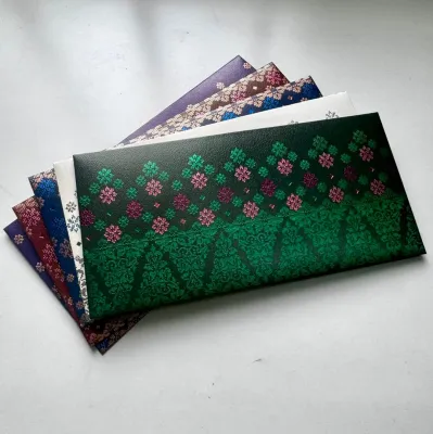 Sampul Raya Premium Collection 5 in 1 - SONGKET ISLAMIC PATTERN DEDAUN