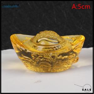 [liujinpeng] Chinese Feng Shui Yuan Bao Dragon Pattern Ingot Lucky Blessing Home Ornament