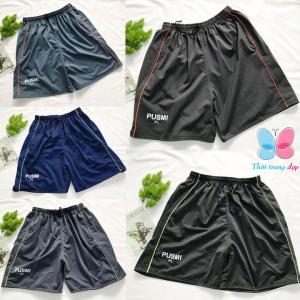 Quần đùi short lửng nam size đại 80kg đến 85kg vải thun phối 1 sọc QUANPUSMI