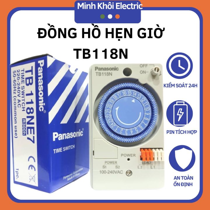 công tắc đồng hồ hẹn giờ TB118N tặng kèm pin 15A 220V,công tắc hẹn giờ cơ,timer 24h, rơ le thời gian thực, rơ le 24h,bộ hẹn giờ ngắt điện cơ,timer hẹn giờ bật tắt tự động,rơ le hẹn giờ,công tắc thời gian,đồng hồ hẹn