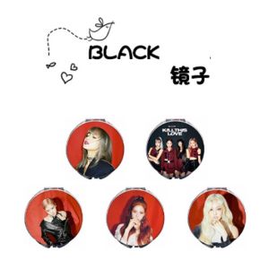 Harga Grosir - Cermin Makeup Artis Korea / Cermin Bulat Karakter Artis Korea / Cermin Mini Travel