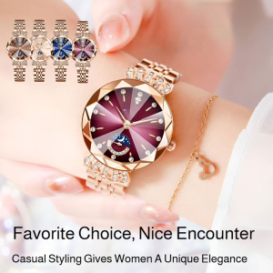 Womens fashion diamond watch Waterproof quartz watch Small dial watch Light luxury niche fashion