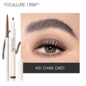 FOCALLURE 2 PCS Natural Makeup Eye Set Waterproof Eyeliner 24 Hour Long Lasting 3D Stereo Eyebrow Pen Stamp