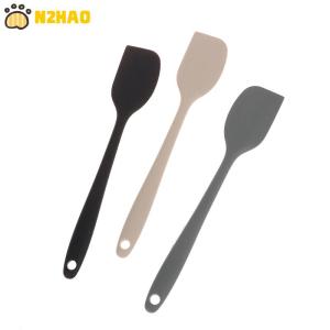 【N2HAO】 1Pc Food Grade Silicone Spatula For Baking Scraper Nonstick Heat-Resistant Cooking Spatula Seamless Dishwasher Safe