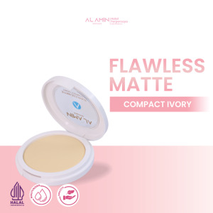 Bedak Padat Compact Flawless Matte Foundation Sunscreen Glowing BPOM Aman Alamin Skincare