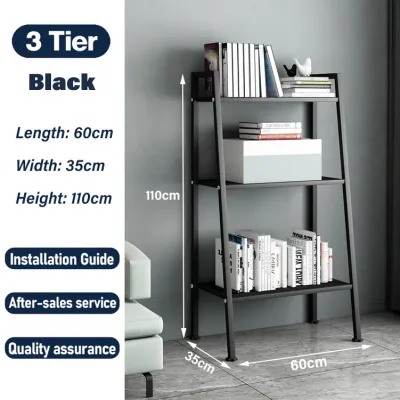 WAROOM Storage Rack 4/5 Layers Trapezoidal Shelves Metal BookShelf Home Rack Kitchen Rack Rak File Rack Flower Stand 梯形置物架