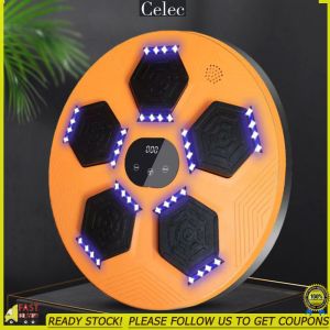 【Celec】 LED Electronic Music Boxing Machine Smart Music Boxing Training Machine BT Connection Target Wall Hanging Sandbag Target Boxing Pad for Home Exercise 【7-day Return Guarantee】