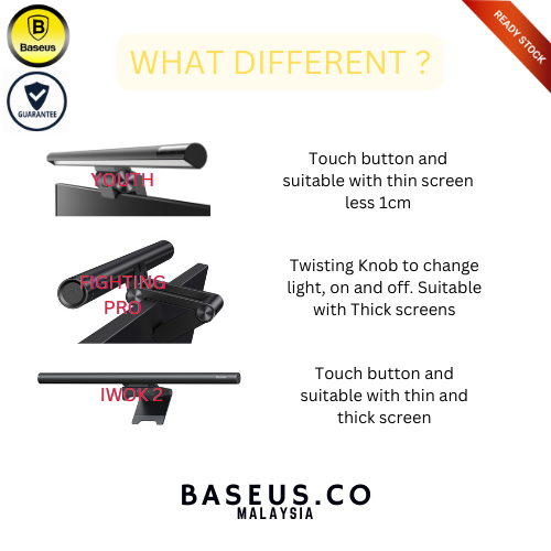 LED Screenbar Desk Lamp Base us Monitor Light Bar Foldable Eyes Protection LED Screen Hanging