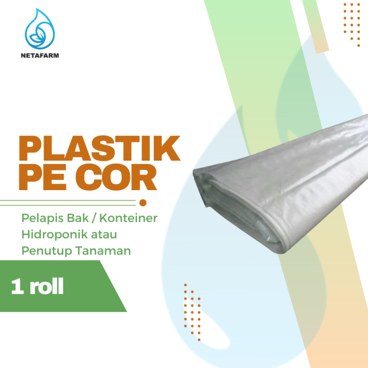 Plastik Lembaran PE Cor Double Layer/ Rol - Lebar 1,5m Tebal 30micron
