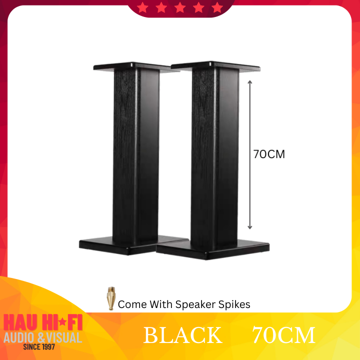 HiFi Wooden Bookshelf Speaker Stand 70CM (PAIR) Lazada