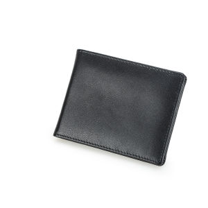 Hiram Men Wallets for Man Magnetic Buckle Design Card Holders Full Grain Cow Leather  Slim Money Clip Female Short Wallets